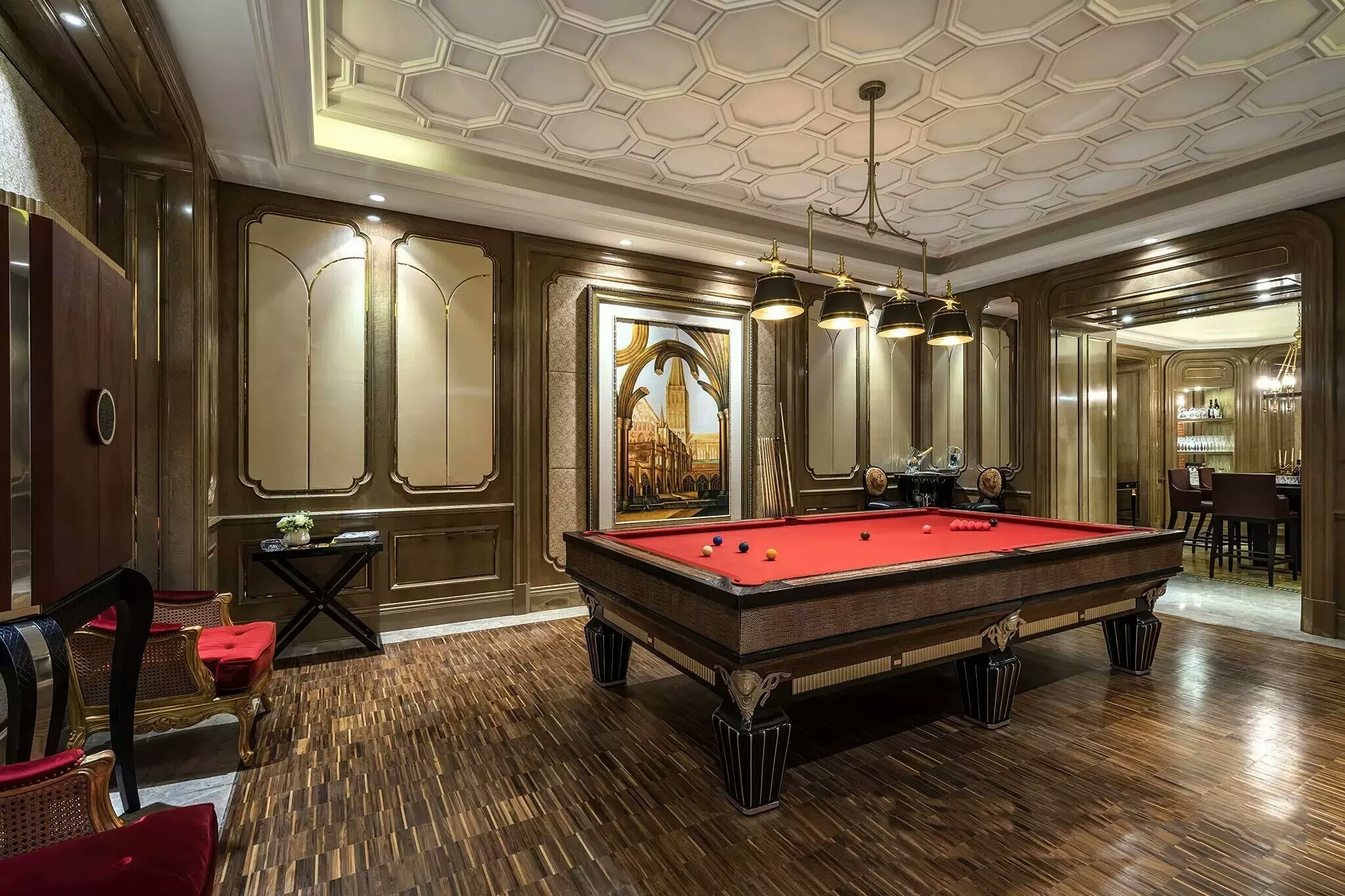 东西方元素融合的奢华豪宅 新装饰主义别墅设计方案资料-5