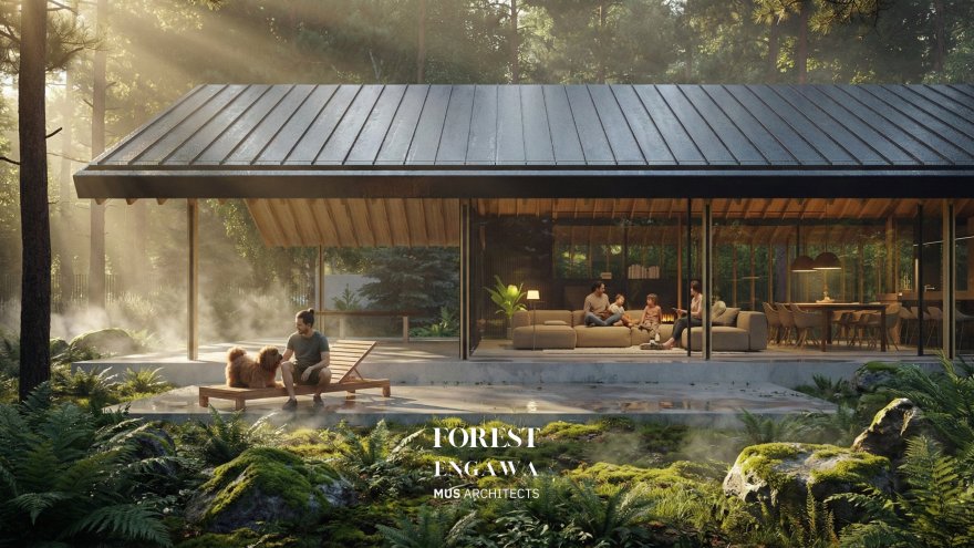 森林缘廊(注:Engawa是日语外来词,常见指房屋与庭院间的走廊,这里FOREST ENGAWA推测是指森林边缘类似廊状的区域,具体含义可能需结合更多语境判断 ) 丨波兰弗罗茨瓦夫丨MUS ARCHITECTS-4