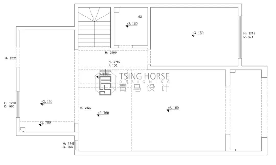 御河上院轻奢格调 | 王清玉 400㎡联排下叠设计-97