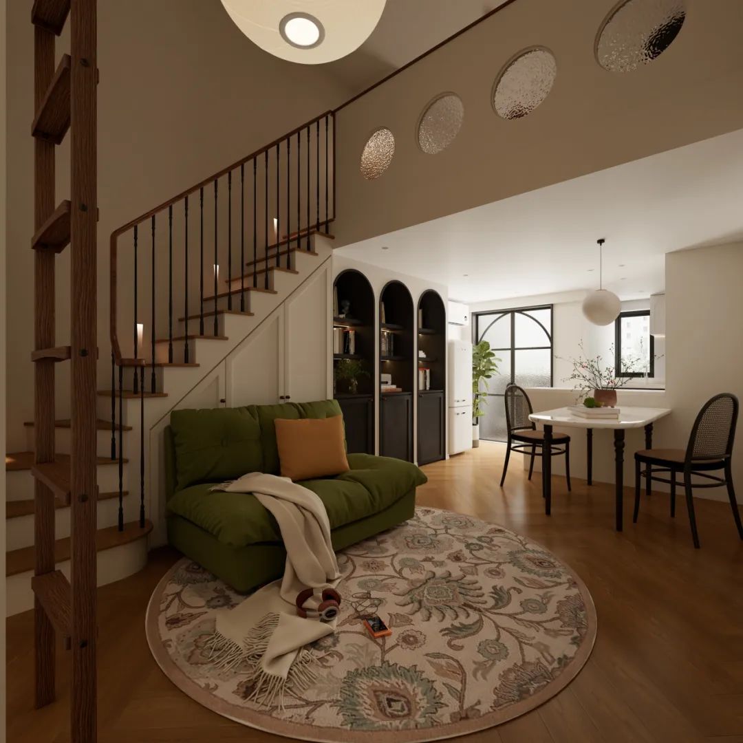 30平 Loft公寓,混搭南洋风设计丨德国柏林丨1218 设计事务所-9