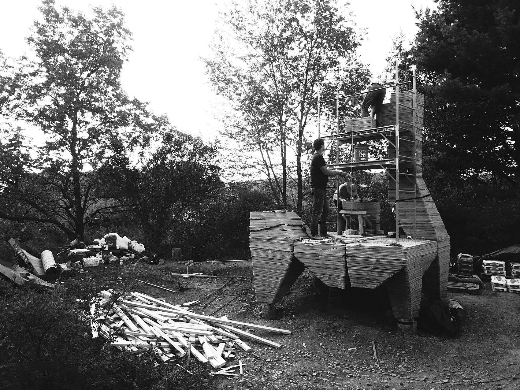 可持续白蜡木小屋丨美国纽约丨HANNAH设计事务所-65