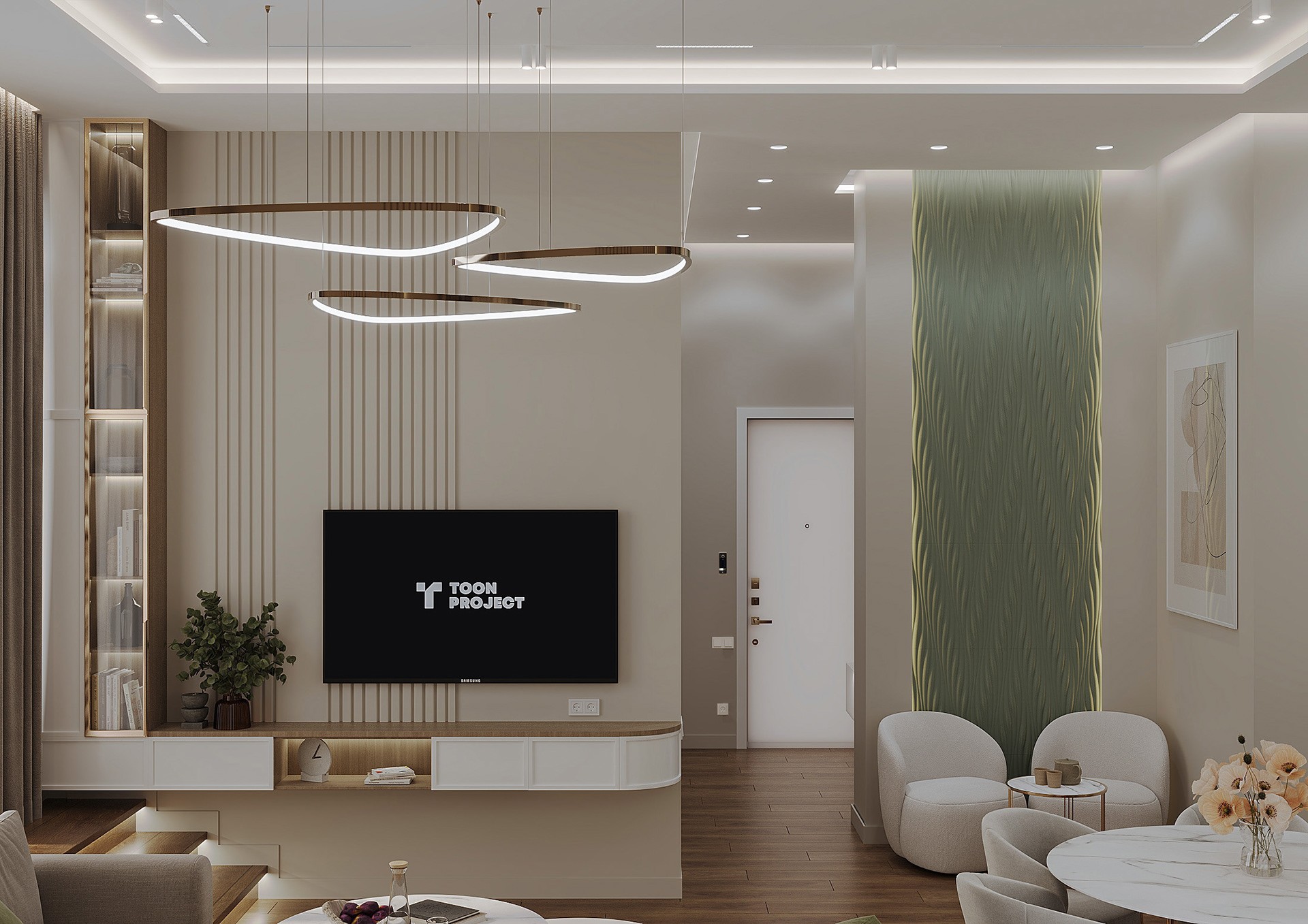 现代公寓室内设计丨亚美尼亚丨Nelly Manukian,toon.project-13