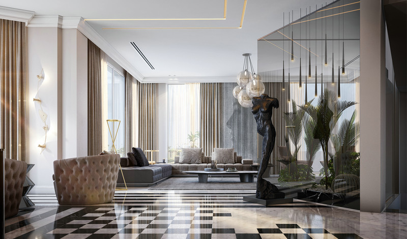 深圳海纳百川视觉表现摩登空间中的自然浪漫丨中国深圳-10