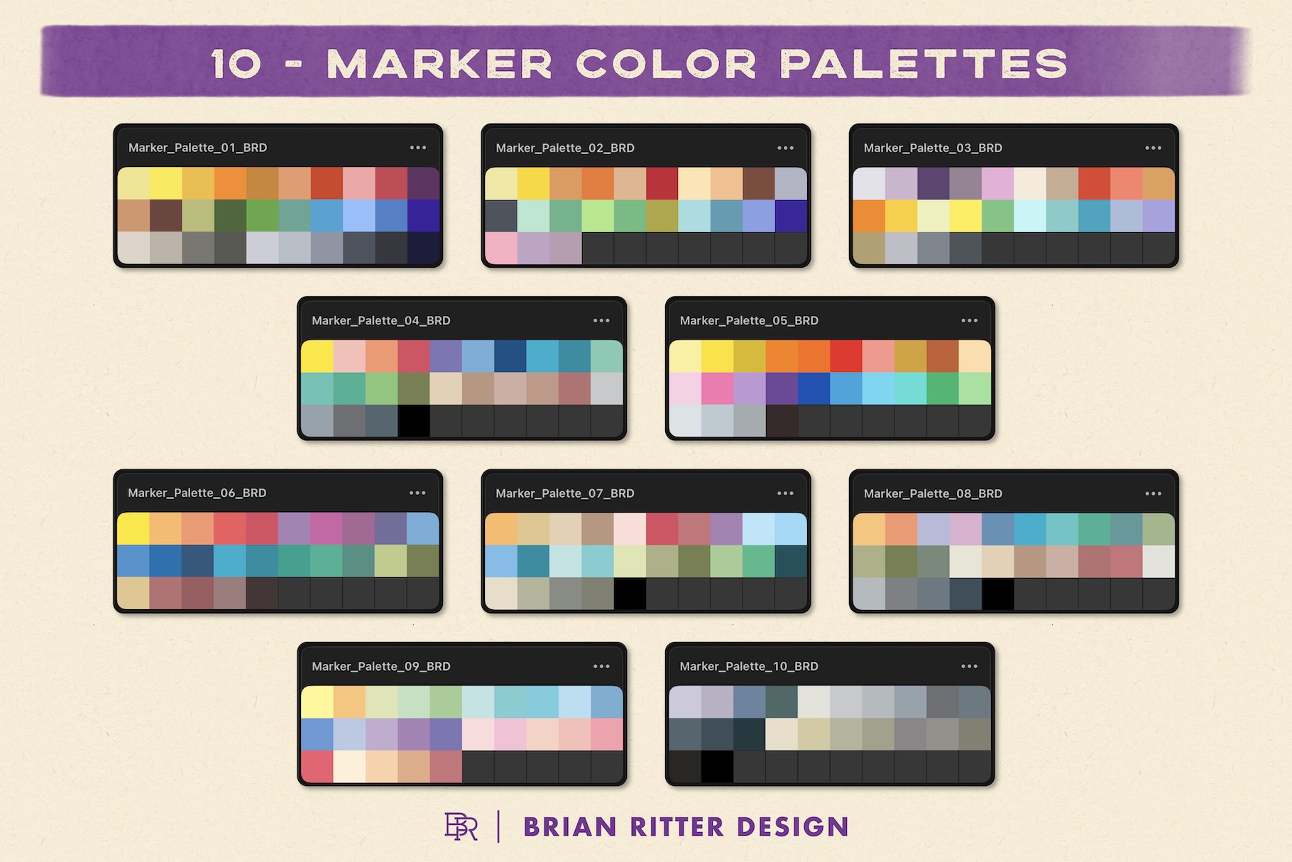 Markers for Procreate-10