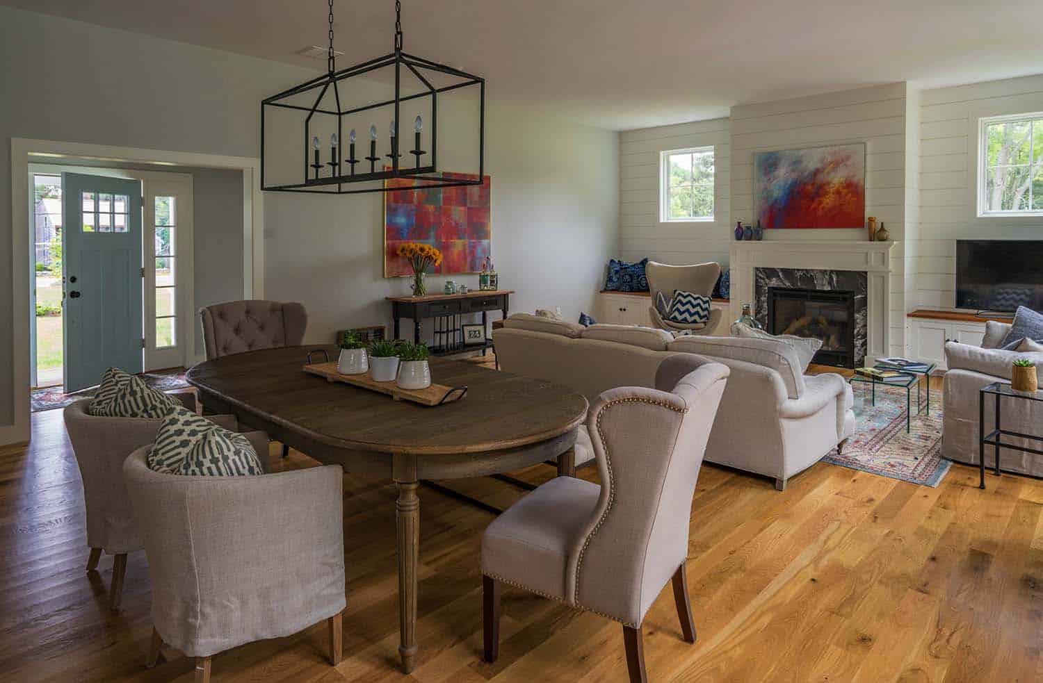 Modern farmhouse style nestled in an idyllic woodsy New England setting-2