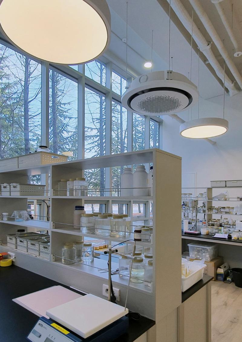 环保氛围的 90 平米化妆品原料公司办公室设计-16