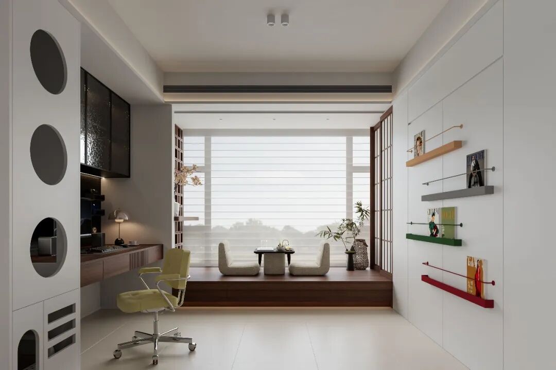 83m²色彩几何，演绎小宅的秩序与浪漫-45