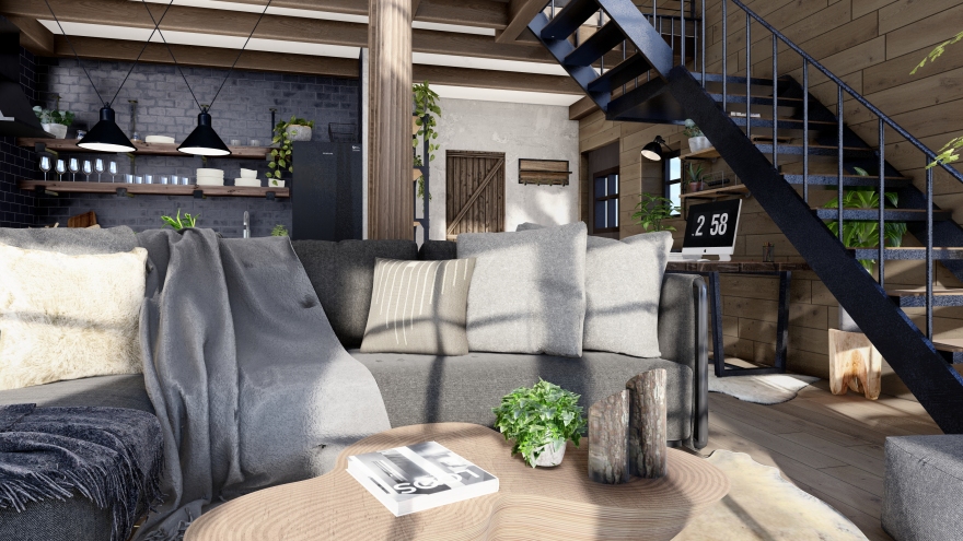 乡村住宅室内和景观设计及 3D 渲染丨德国丨EF 建筑设计工作室-15