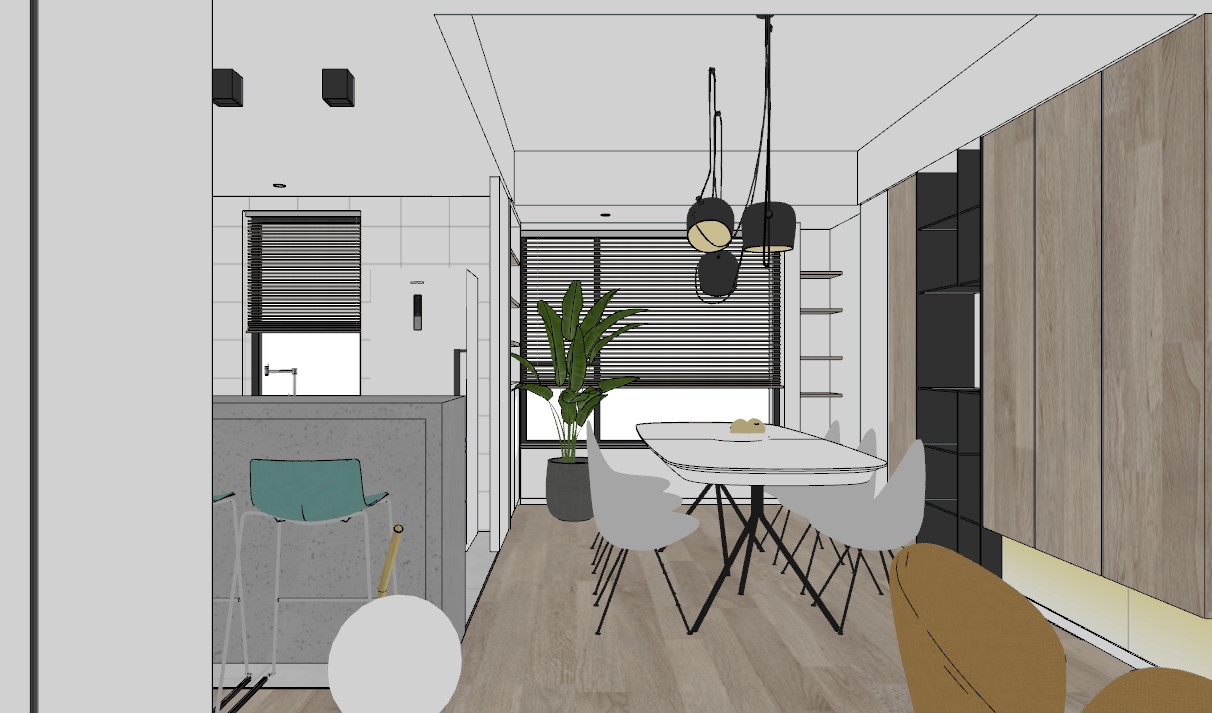 免费Sketchup客厅模型下载-6