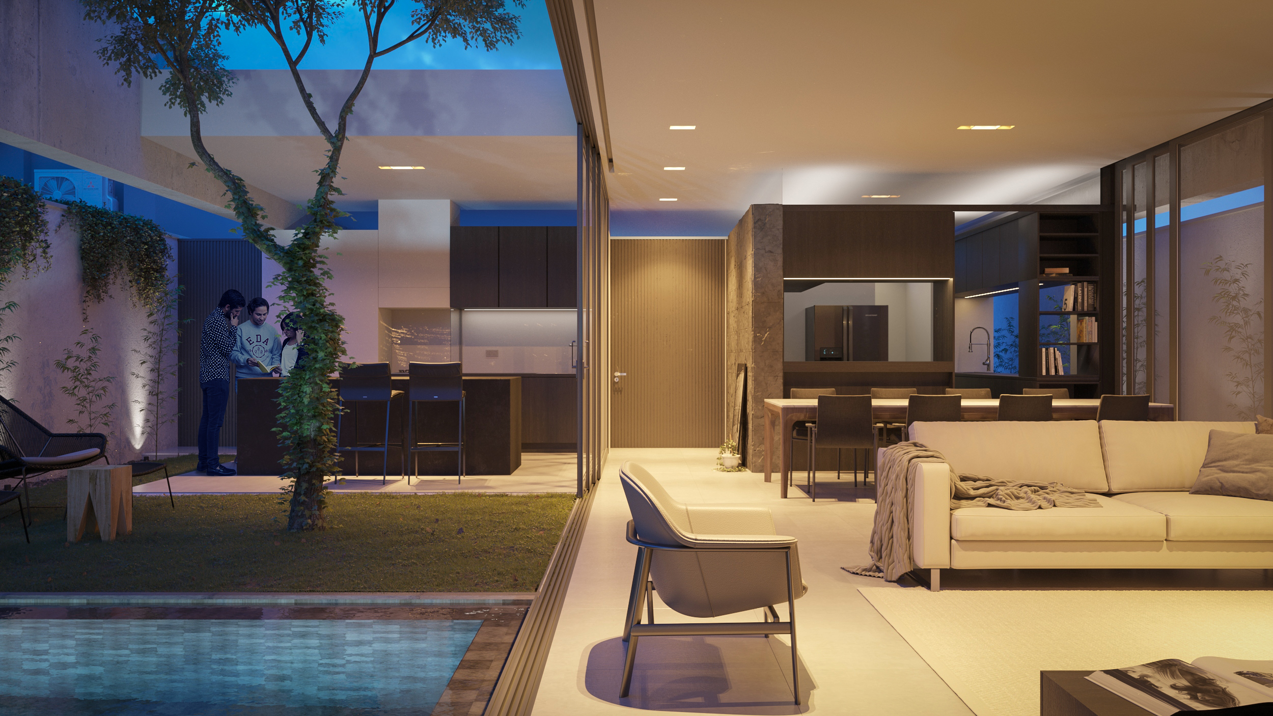 3д визуализация по референсу "Дом А6"-2