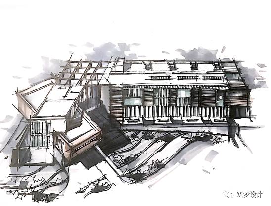 建筑抄绘|松山湖图书馆-10