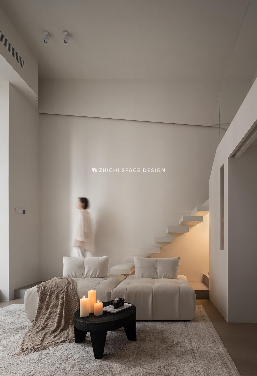 武汉咫尺设计︱藏于繁华都市中的白色极简盒子-37