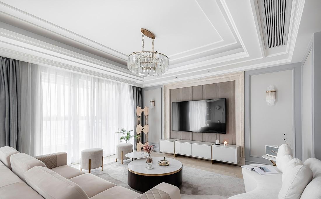 现代轻奢法式平层家居设计-5