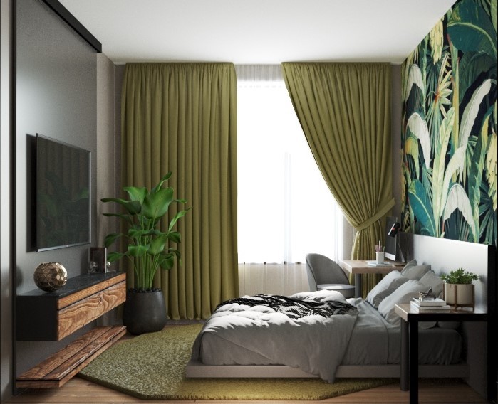 46·5平单身青年一居室公寓室内设计-8