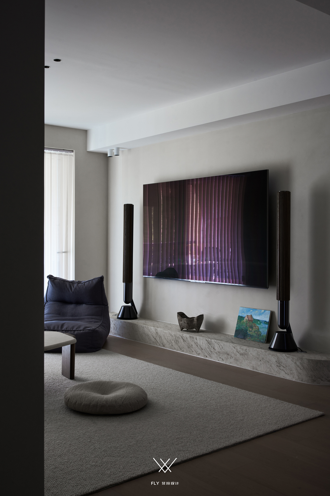 浙江杭州「万家星城」三室两厅现代侘寂空间设计丨中国杭州丨菲拉设计-33