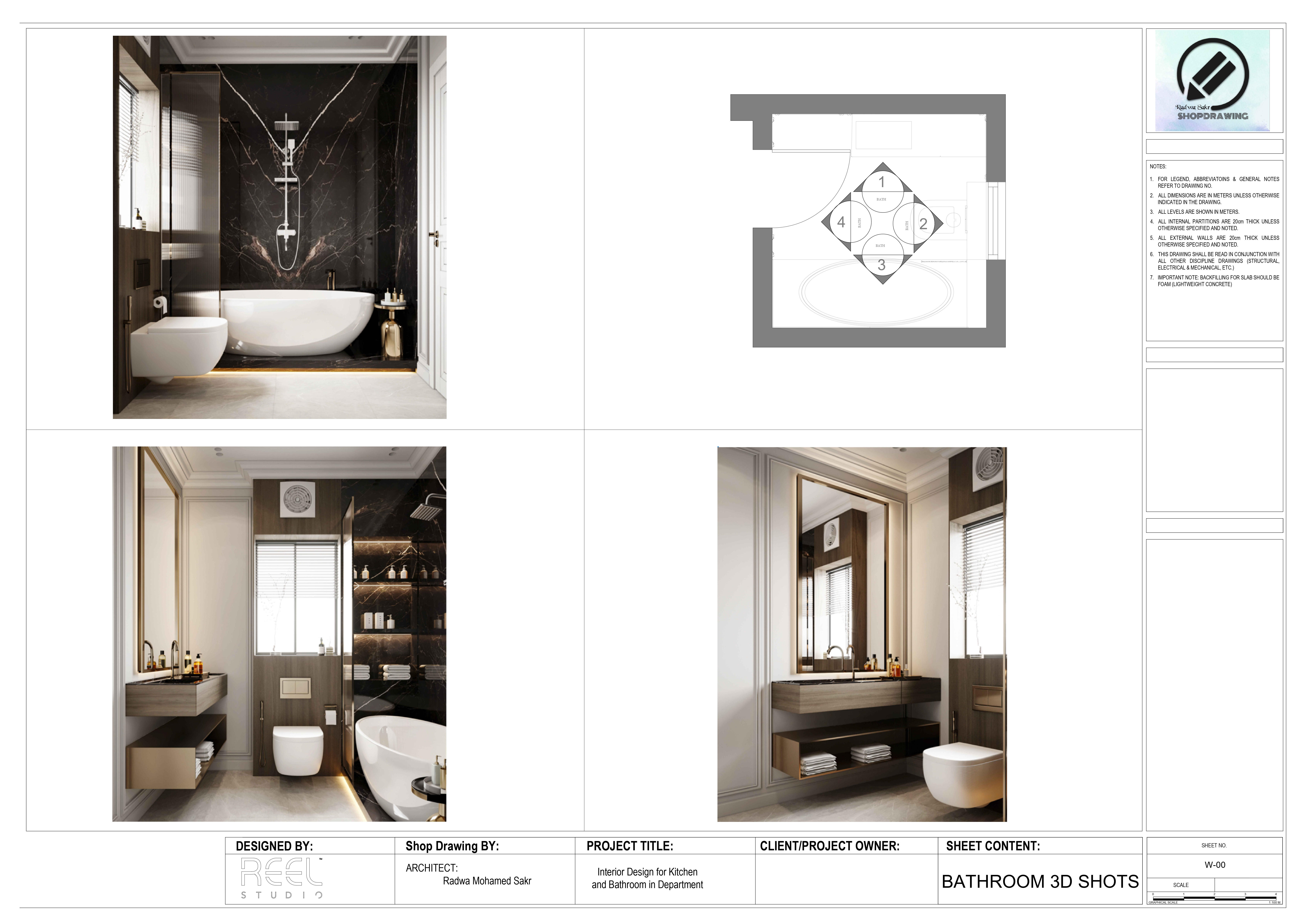 厨房和浴室施工图丨埃及开罗丨Reel Studio-21