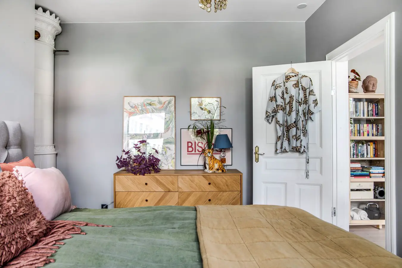 瑞典清新绿调公寓设计，色彩点缀的完美示范-11