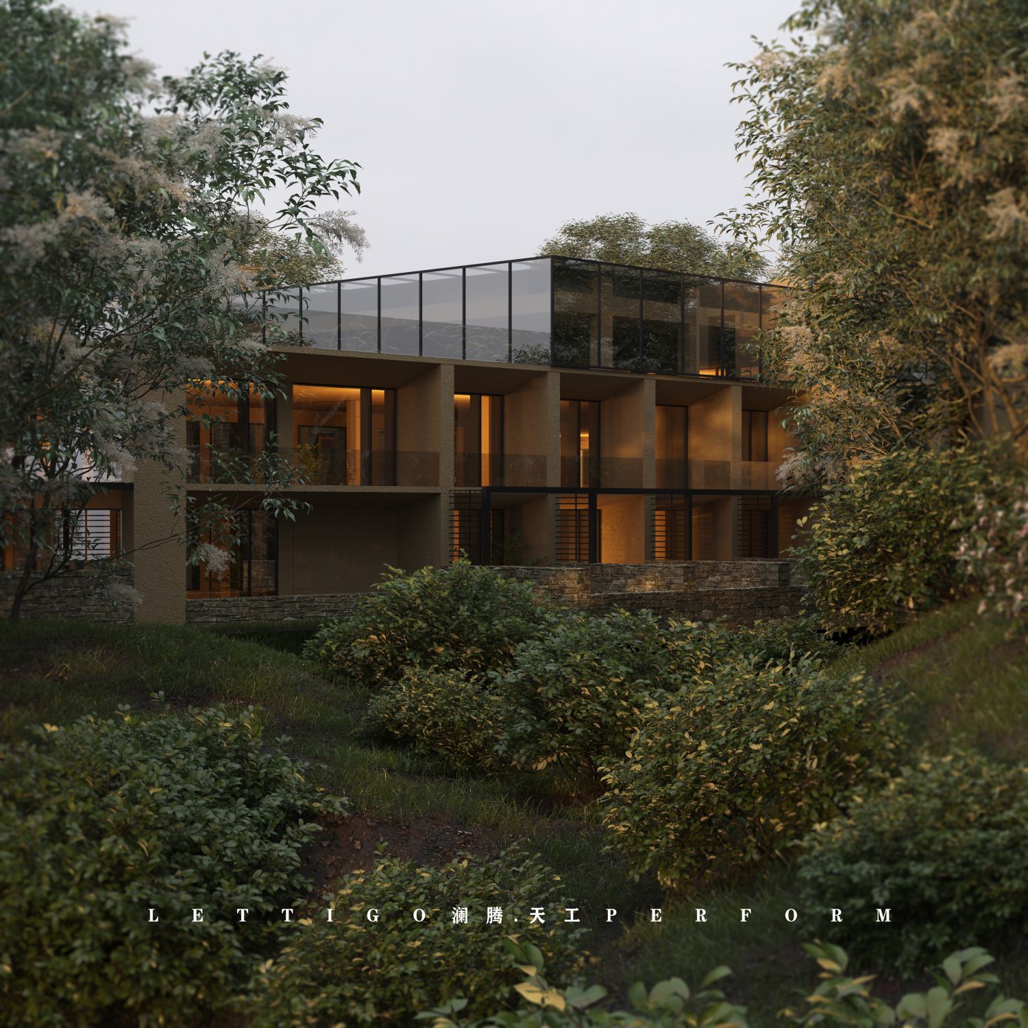 民宿|山庄会所|度假酒店|建筑外观-7