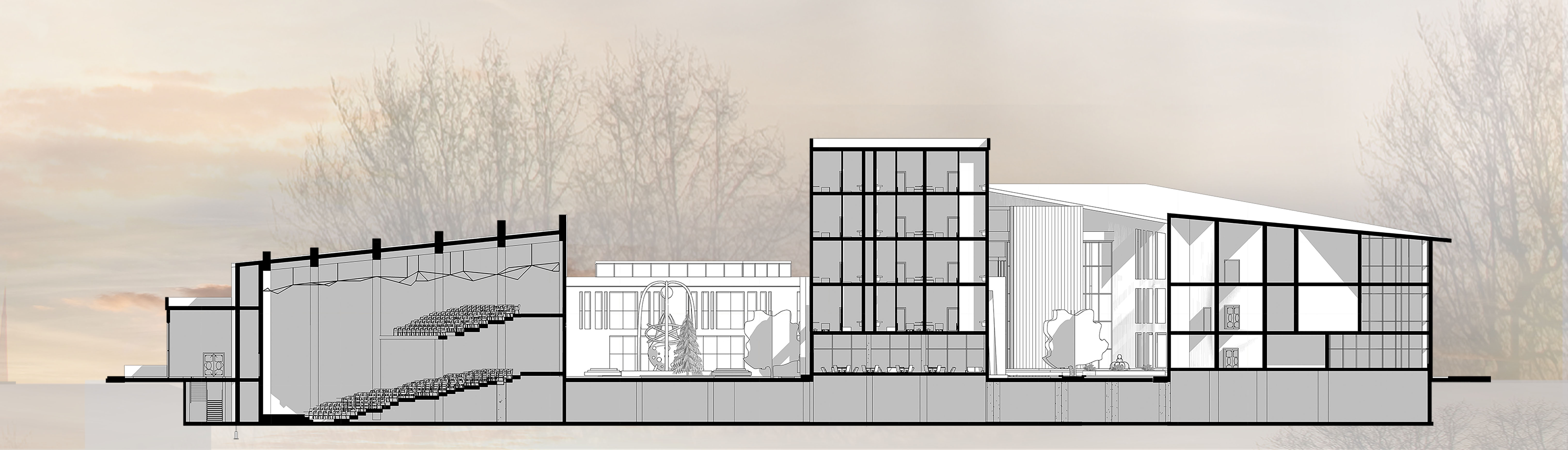 ٍSustainable Research Center with housing for students-9