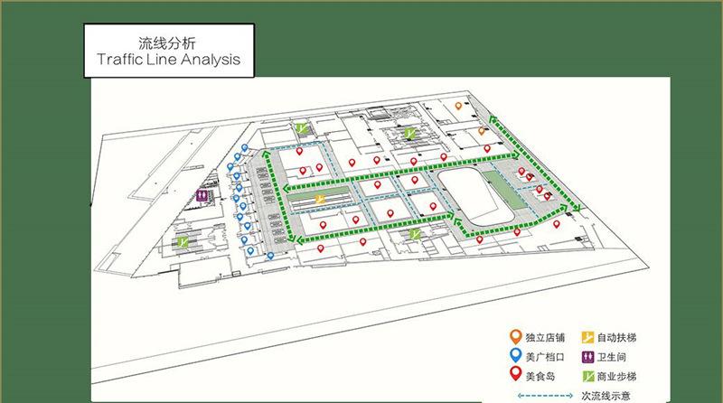 天津天河城步行街设计 | 金枫呈现的现代美食城-0