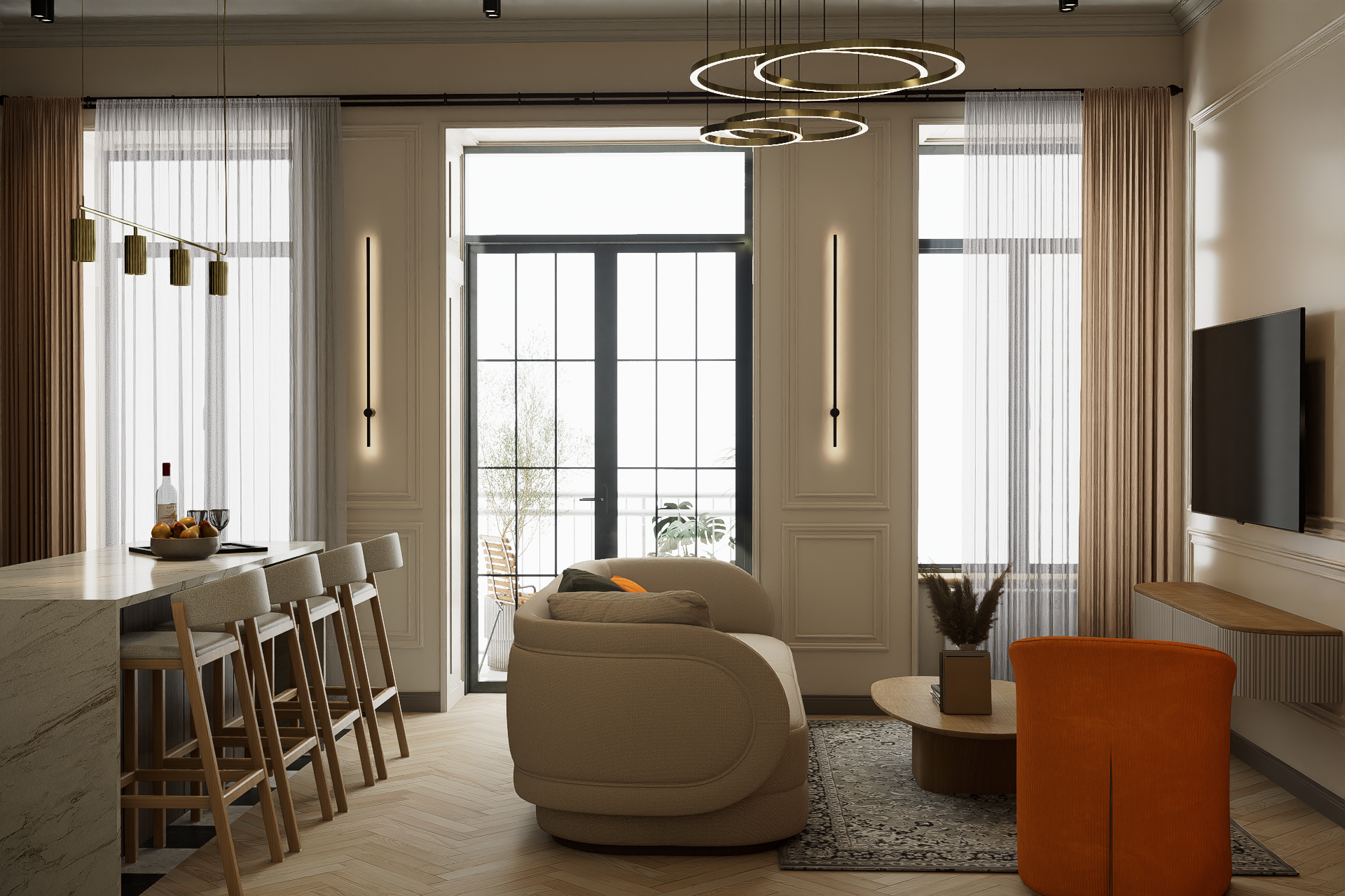 Apartment interior design - Sololaki-3