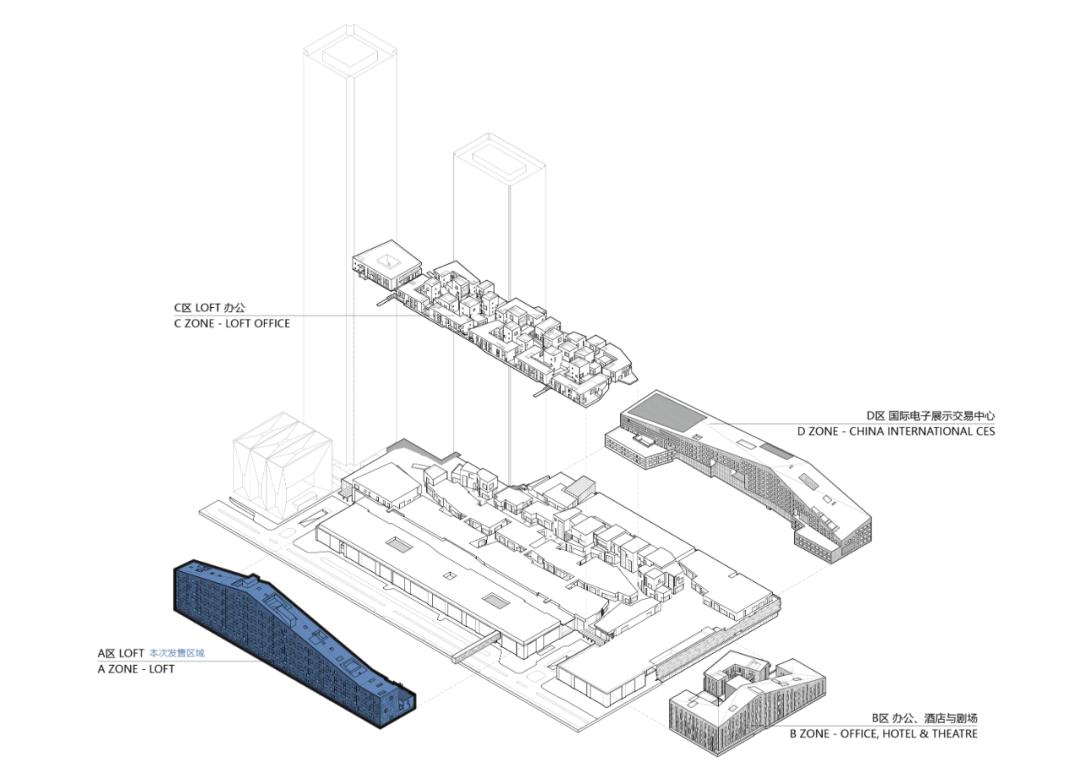 深业上城LOFT A丨中国深圳丨总体规划SOM建筑设计事务所,LOFT组团都市实践-64