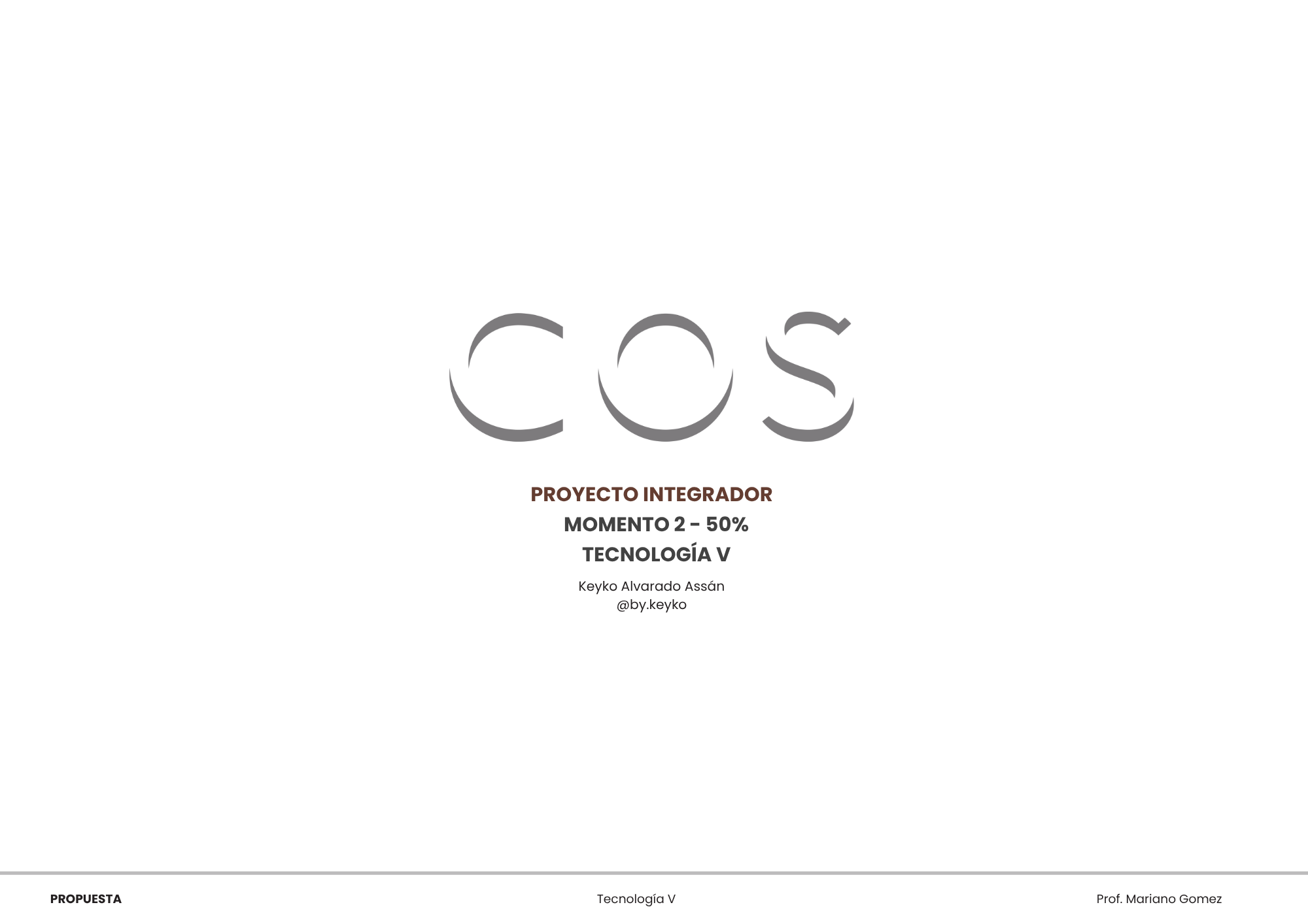 Proyecto Universitario l Local comercial l Marca: COS-0