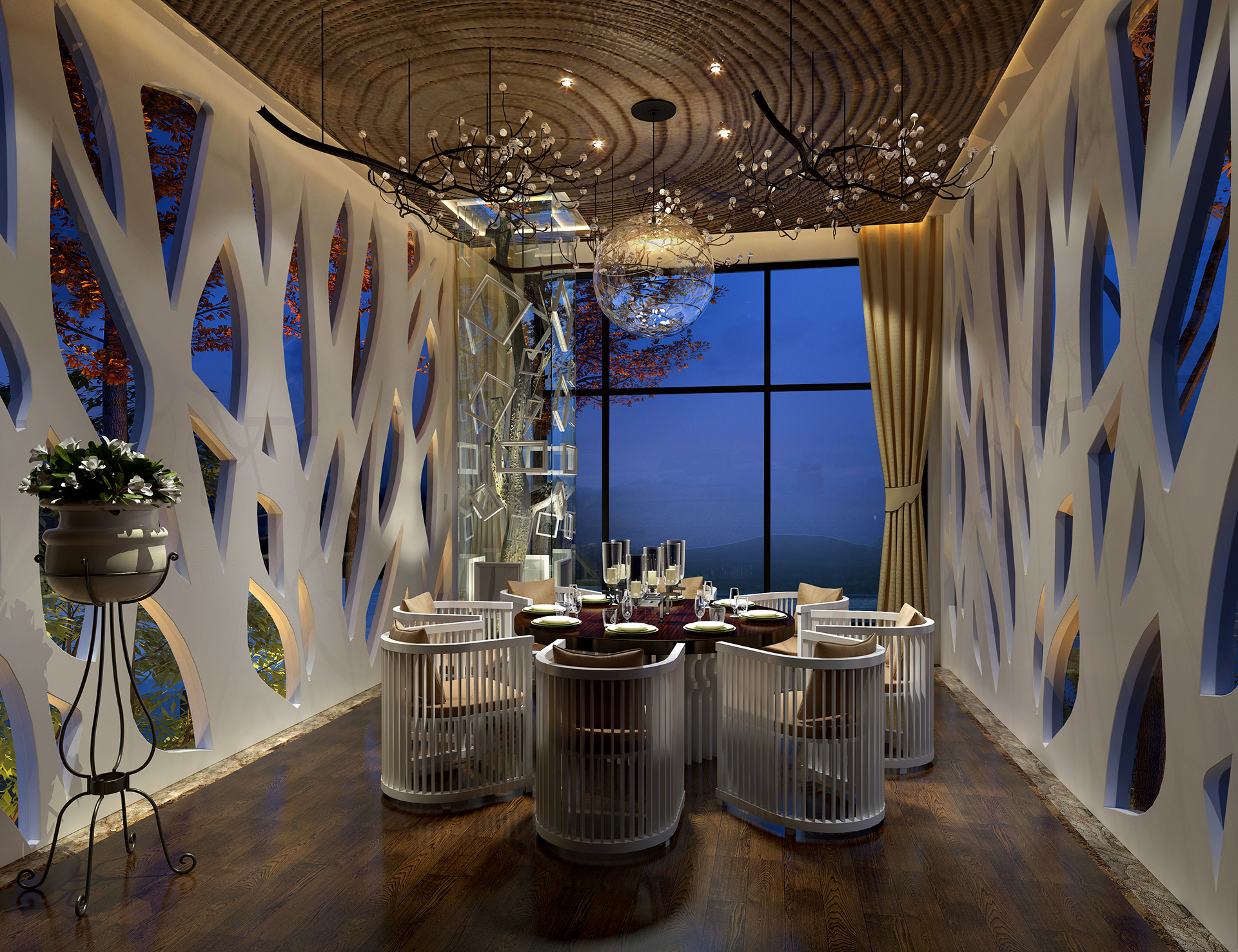 湖边的森林餐厅设计丨中国成都-5