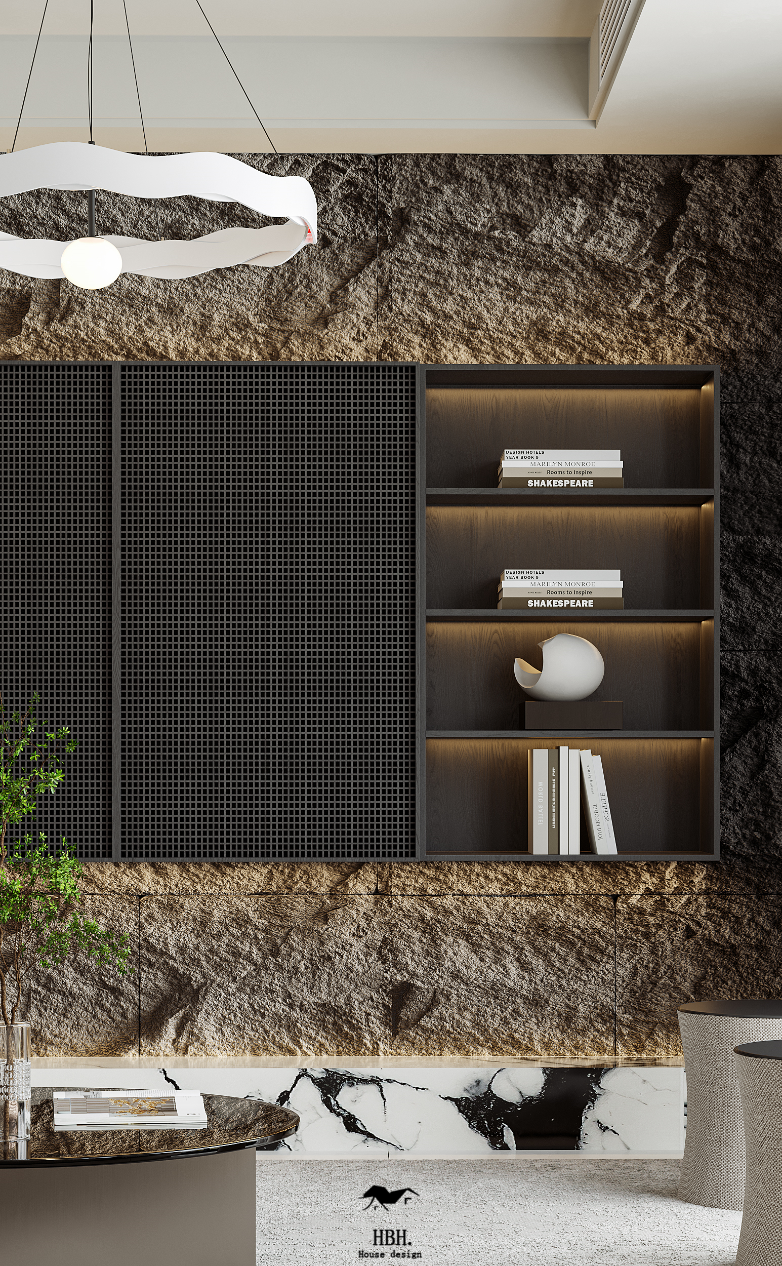 一套黑白灰别墅设计-6