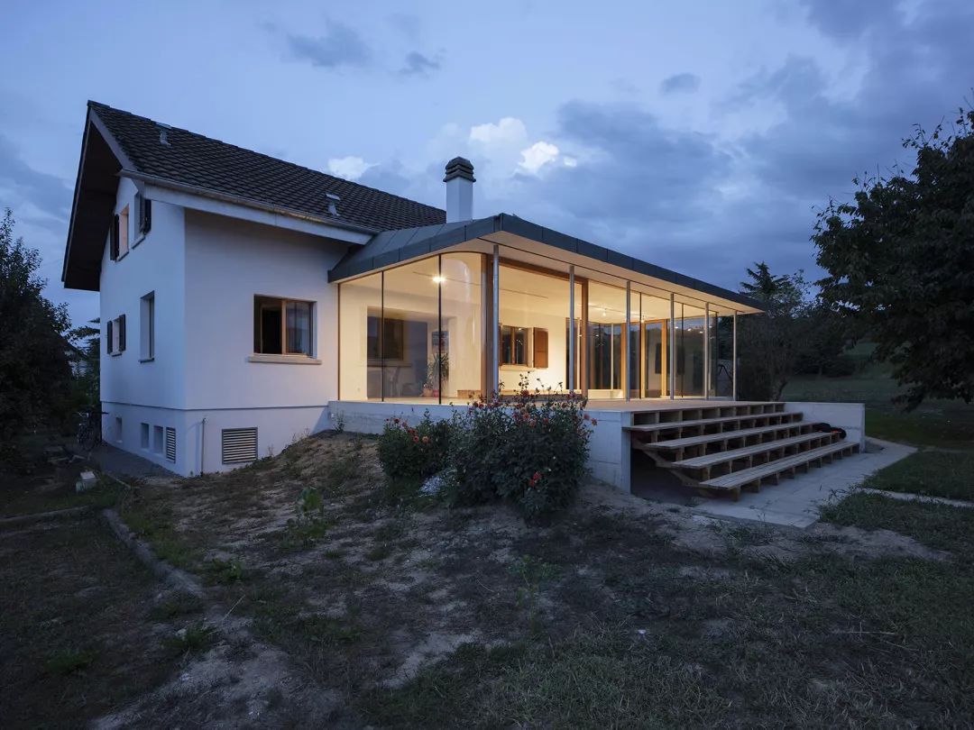 瑞士郊区扩建别墅，绿意环绕的阳光花房-31