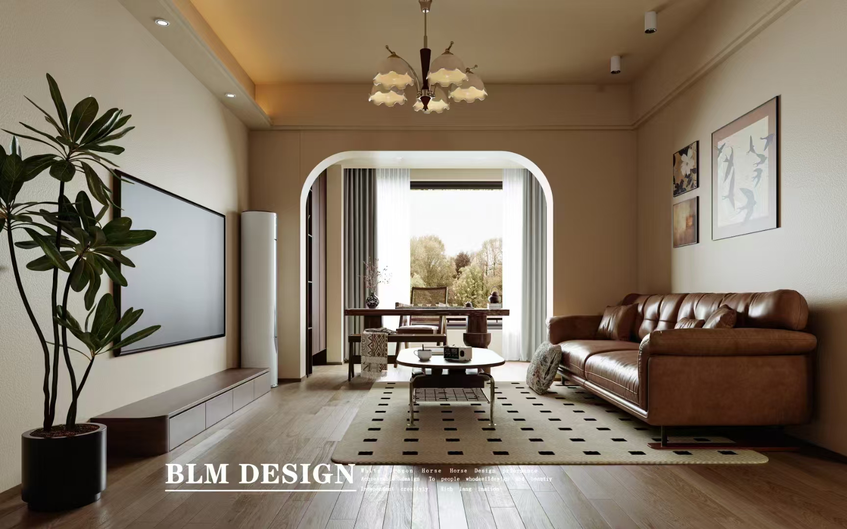 复古  白龙马效果图设计制作-5