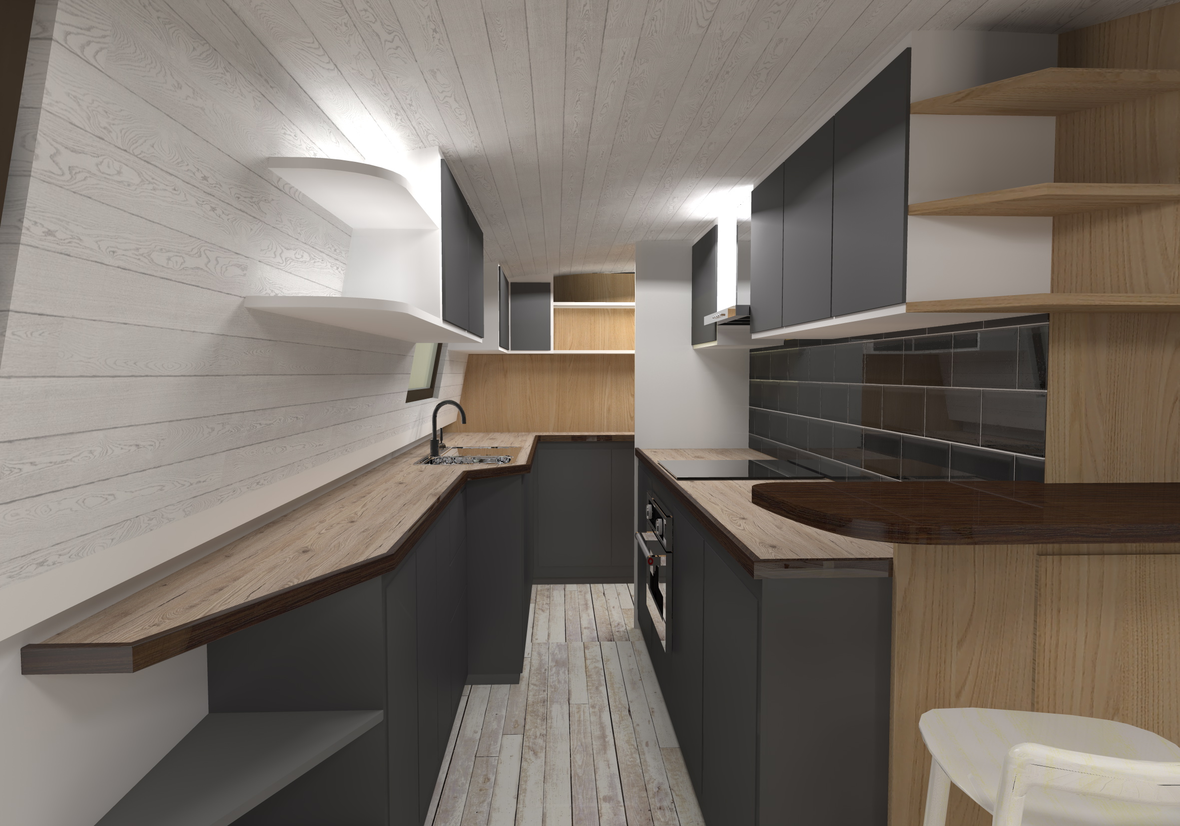 CANAL BOAT SERENDIPITY logo and interior-37