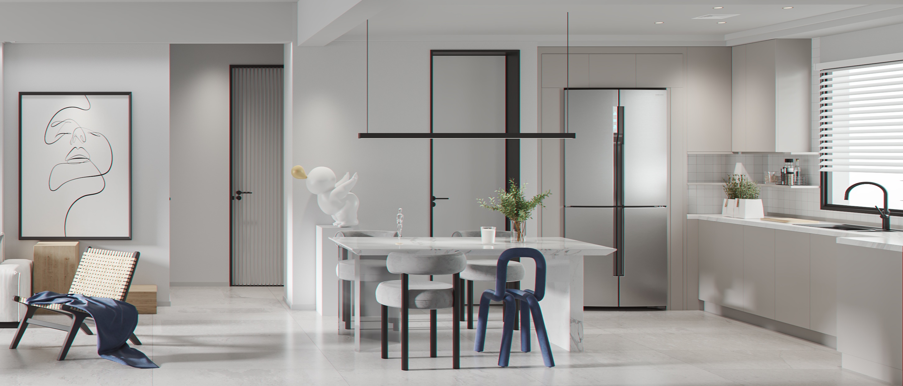 新一设计 | 3Dmax 打造极致留白空间-6