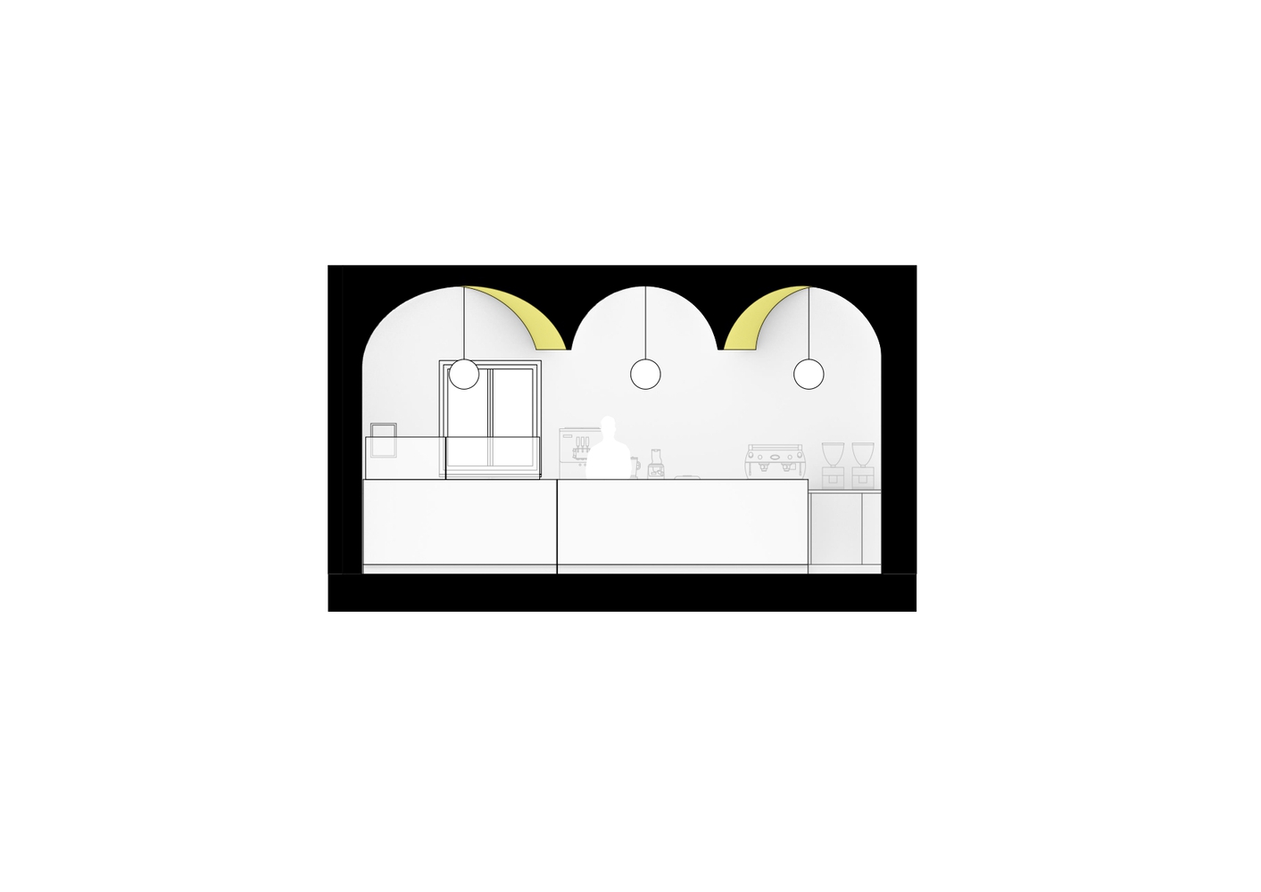 慕尼黑香蕉冰淇淋店丨德国慕尼黑丨Martino Hutz Architecture-21