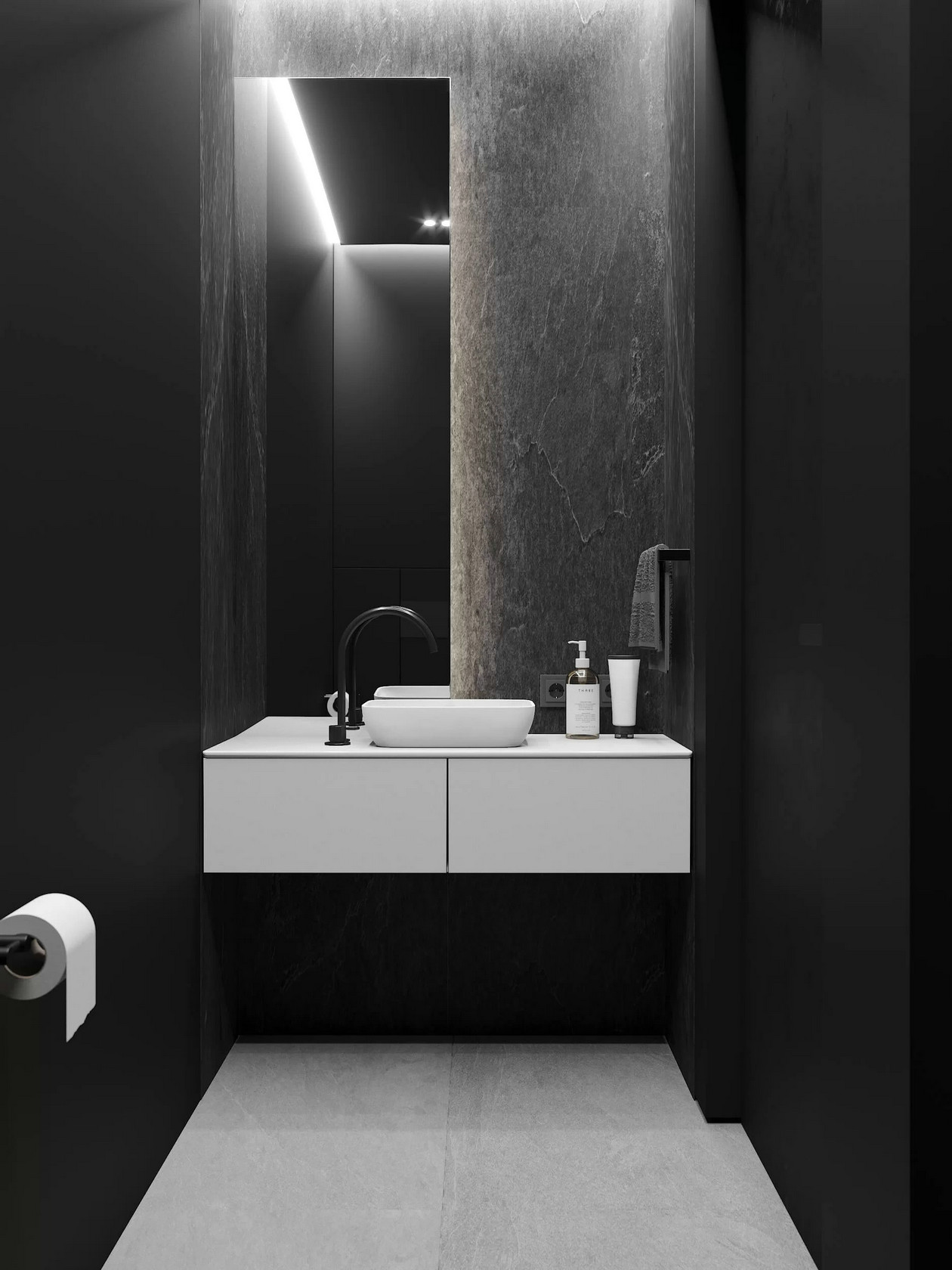 灰色系小空间公寓设计-16