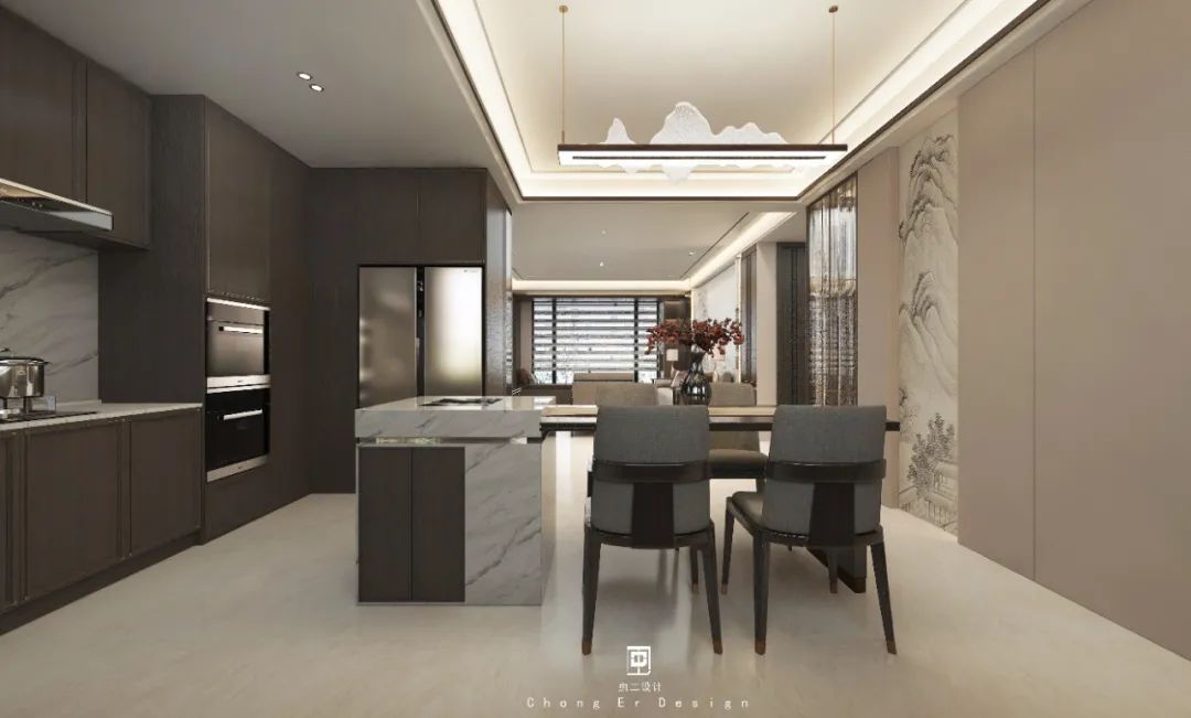 绿谷·云山墅 · 新中式风格的诗意家居设计丨中国泰安丨虫二设计-17