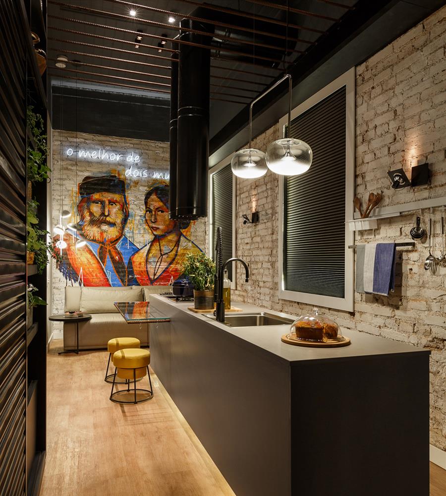 Cozinha Dois Mundos（迷你厨房的环保与实用之美）-1