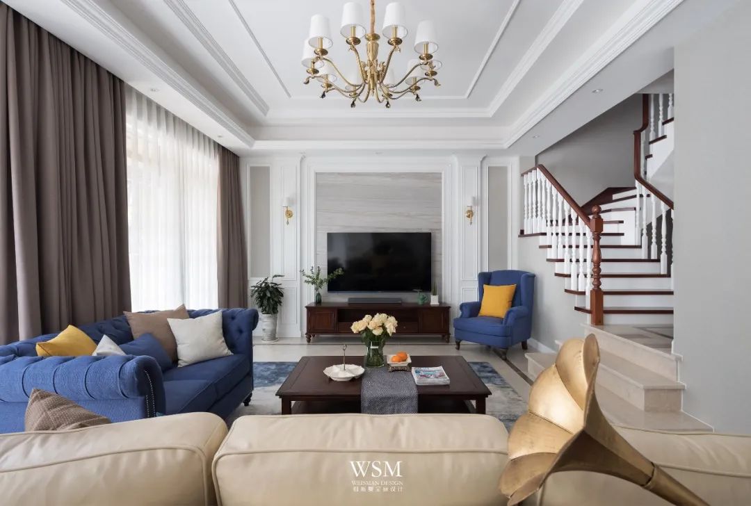 苏州明珠城 400 平米美式私宅，打造浪漫复古生活空间-24