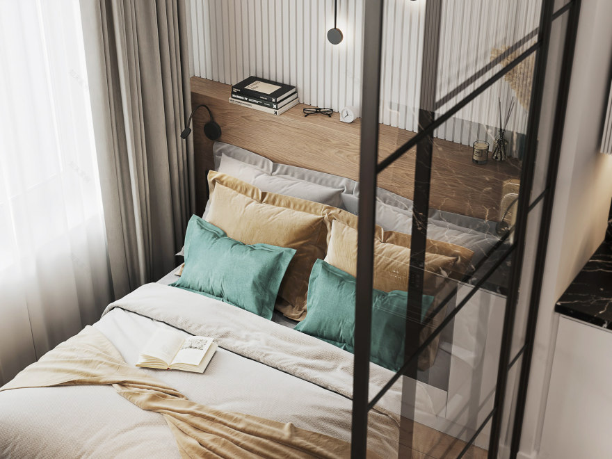 莫斯科“Fresh”住宅综合体小公寓丨俄罗斯莫斯科丨ksinteriors-3