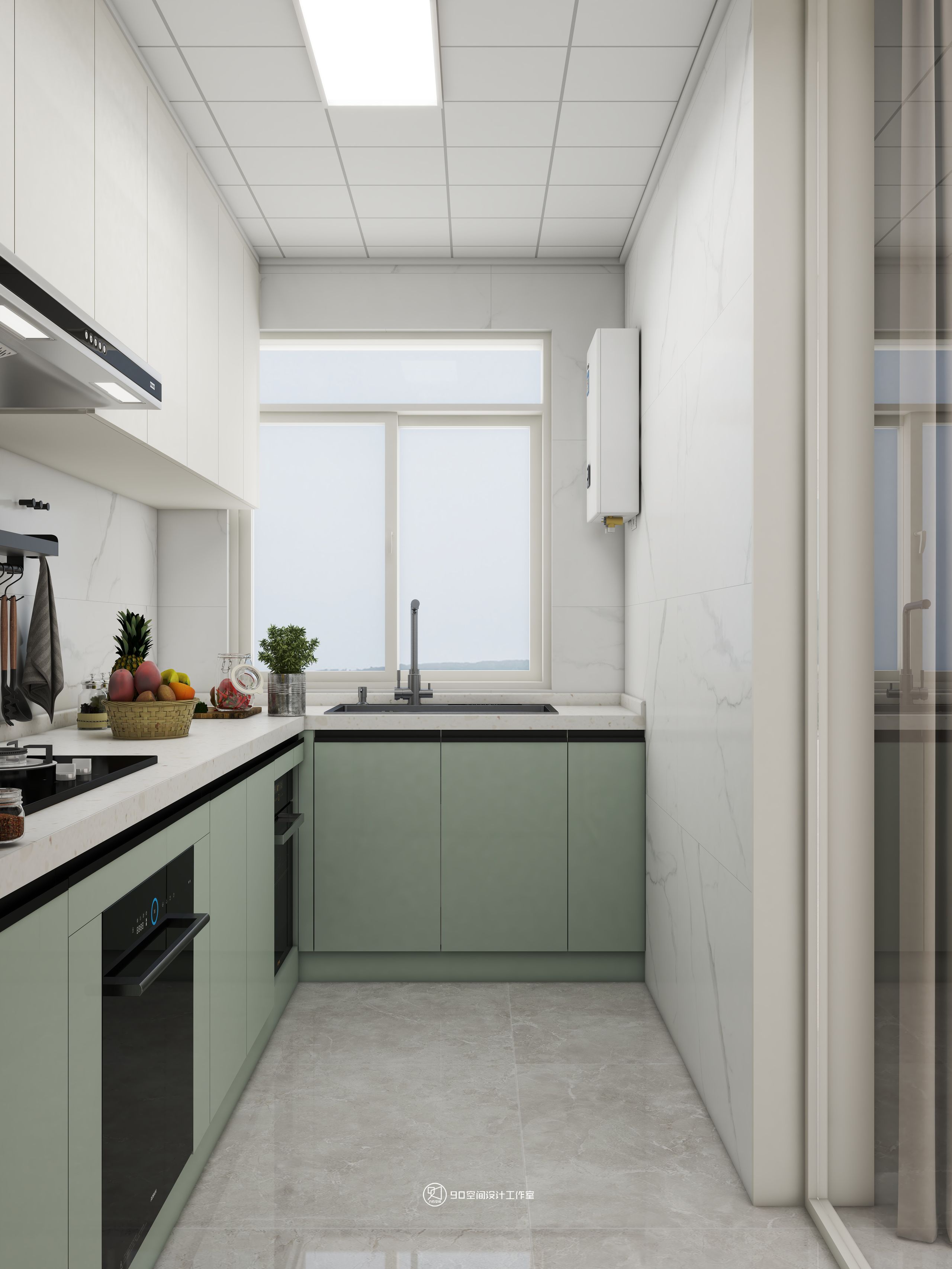 90 空间设计∣128㎡北欧奶油风-18