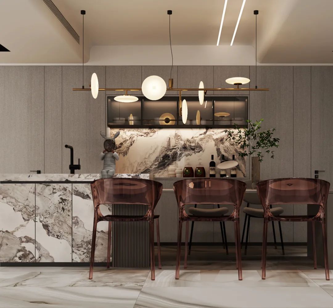 立于当下 静守自然 · 广州某别墅现代轻奢新中式设计丨中国广州丨广州W设计-13