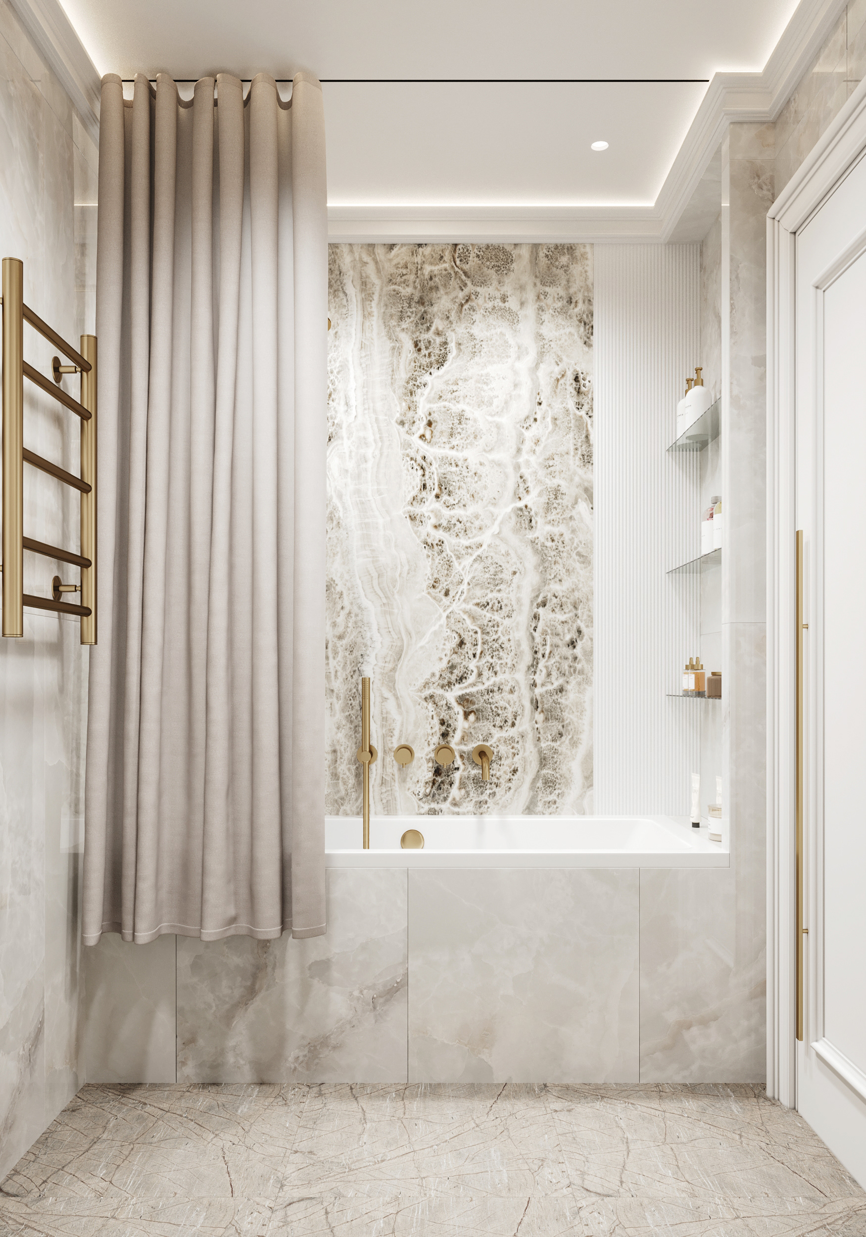 卫生间 #1 及浴室 #1 设计丨设计师 Симдянкина Яна-14