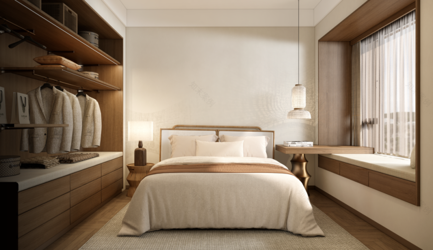 蔚蓝左岸花园现代原木风样板间丨中国深圳-32