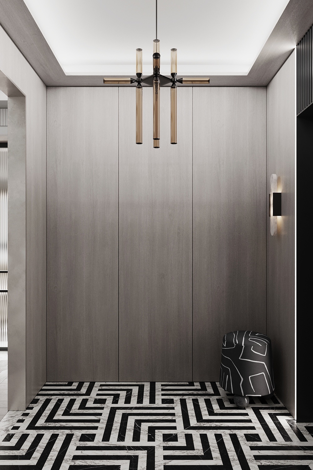 莫斯科河滨公园 88 平室内设计丨俄罗斯莫斯科丨Quadro Room-23