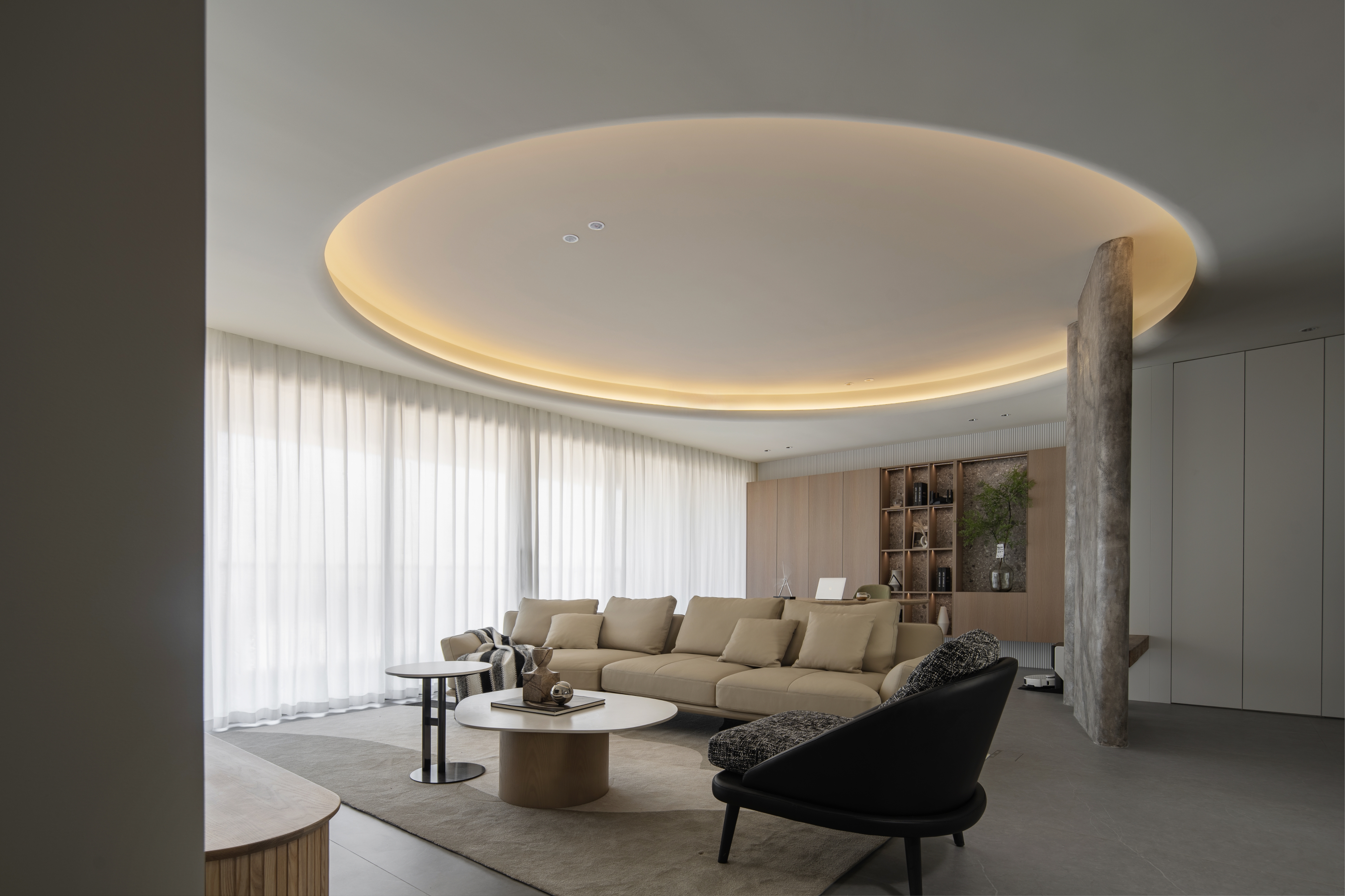 独享这套多巴胺式原木极简house-2