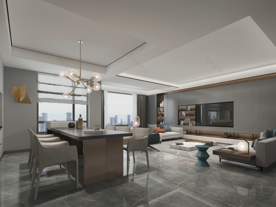 重庆260㎡意式极简风叠墅-4