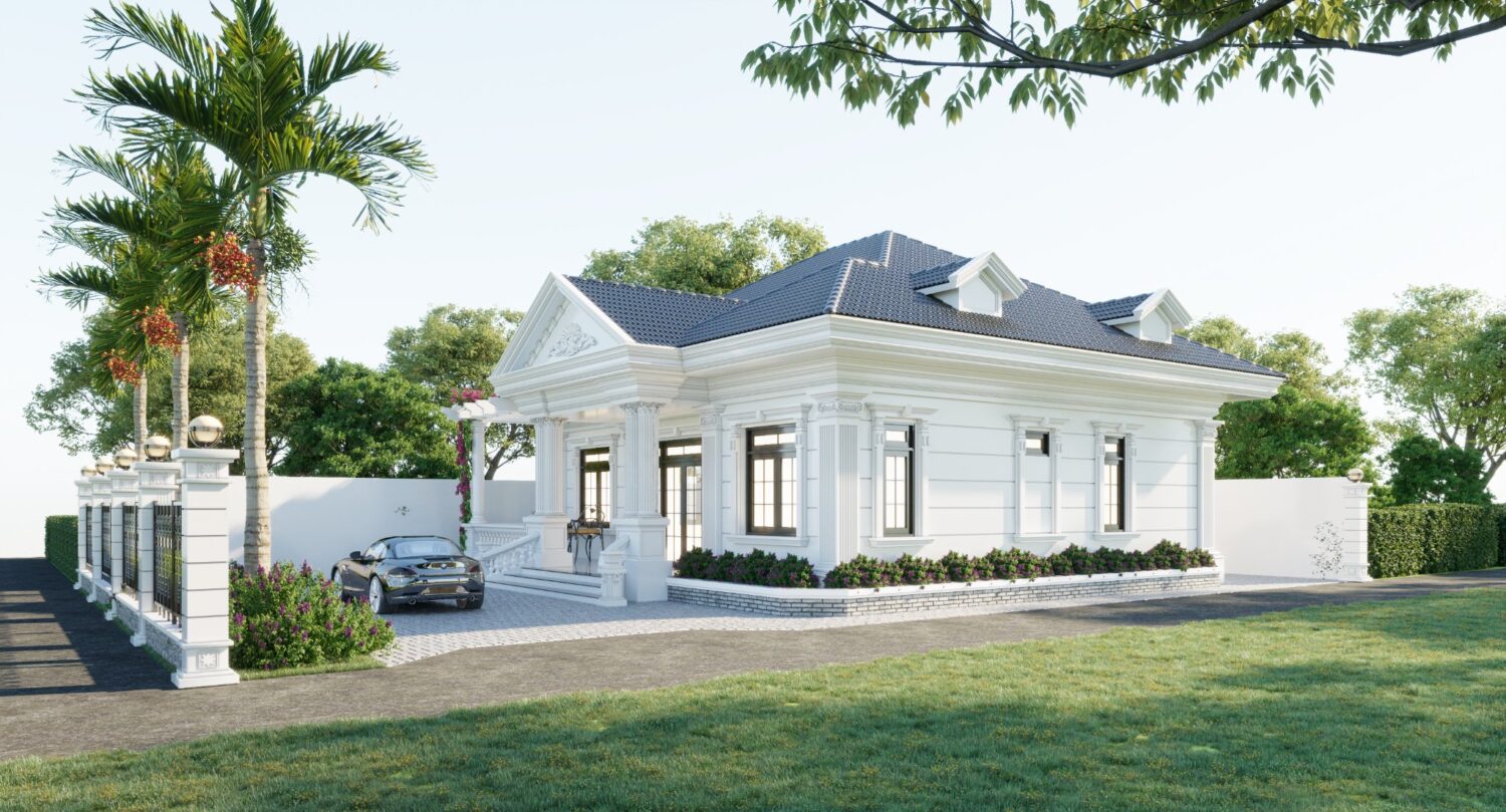7461. Free Sketchup Garden House Exterior Model-1