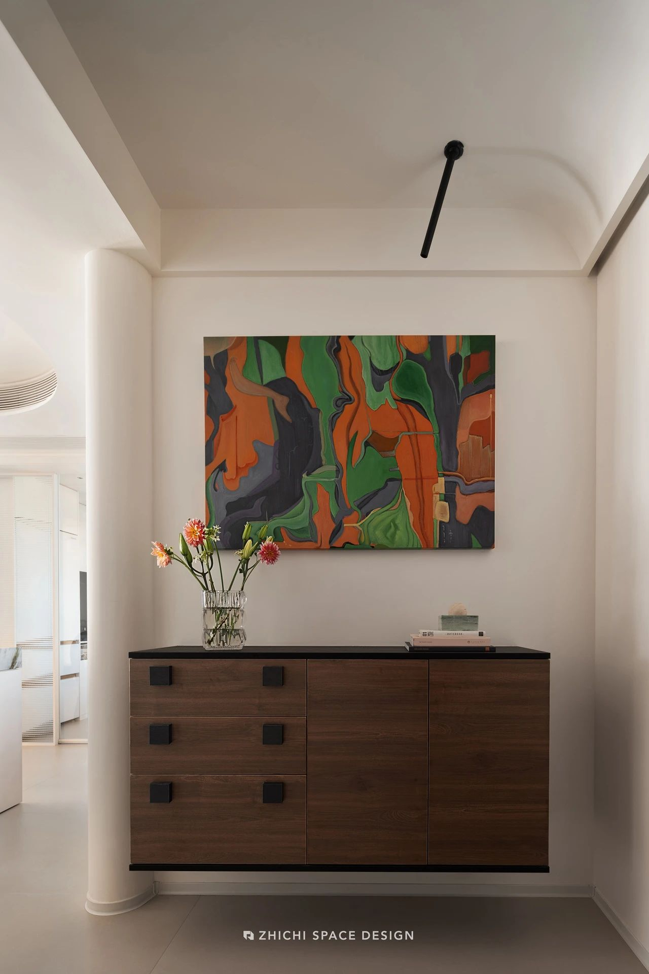 湖北中交越秀知园 128㎡温柔质感丨中国湖北丨武汉咫尺空间设计-3