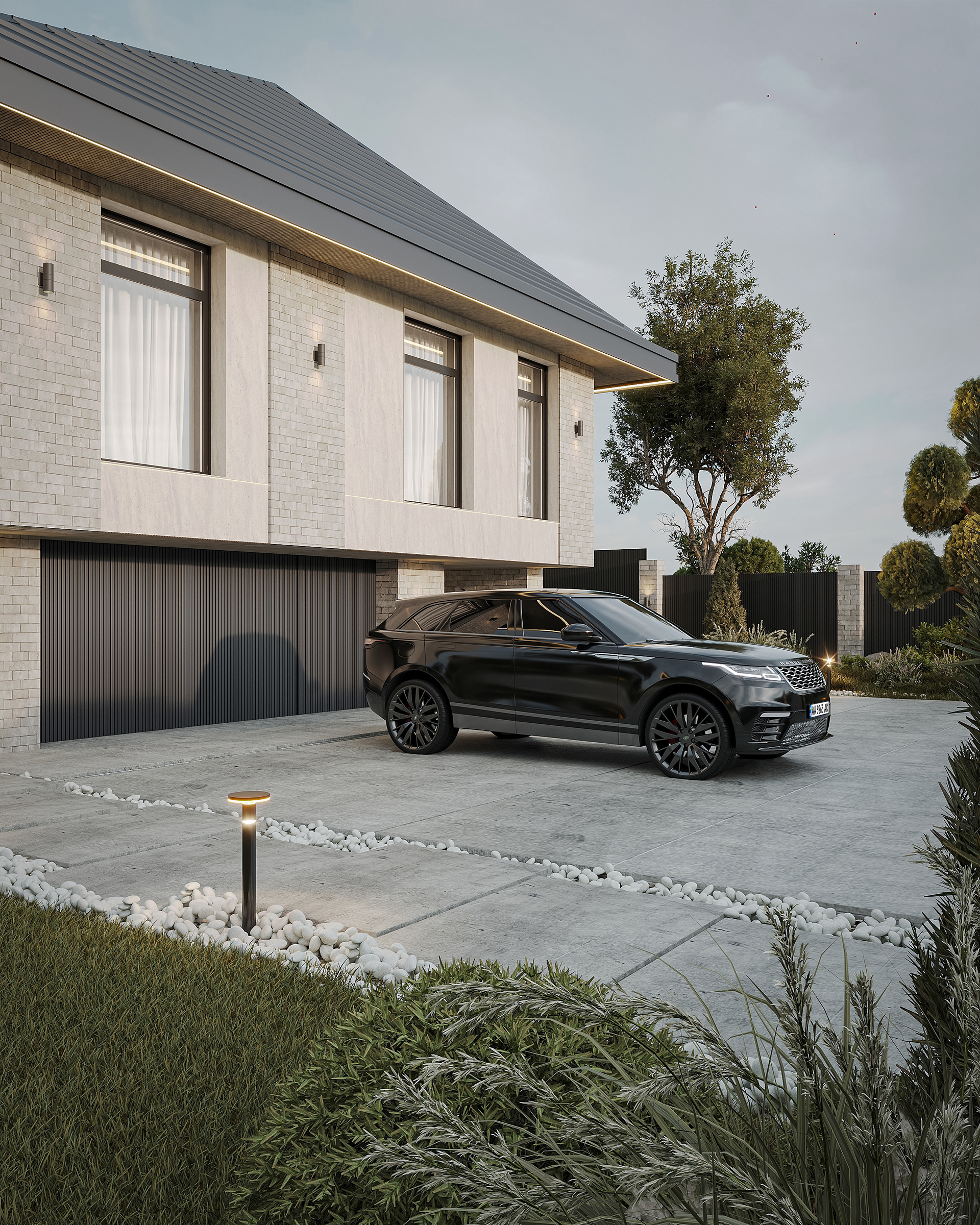 现代住宅外立面设计丨乌克兰基辅-5