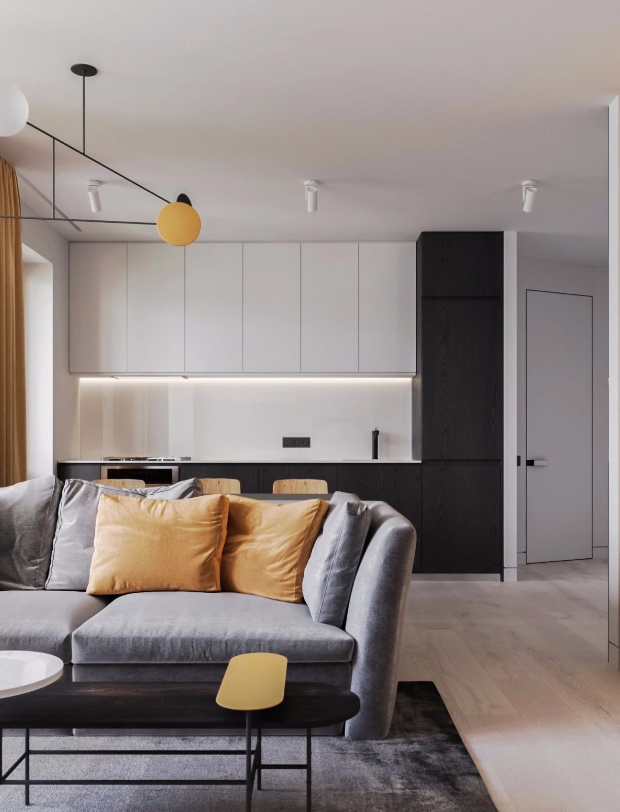 3个不到60平的小公寓丨阳台 餐厅都能变书房-66